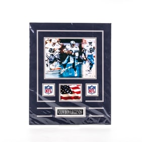 Dallas Cowboy Aikman Irving Smith AUTO Print