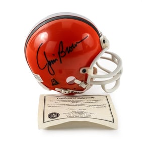 Jim Brown Autographed Cleveland Browns Mini Helmet