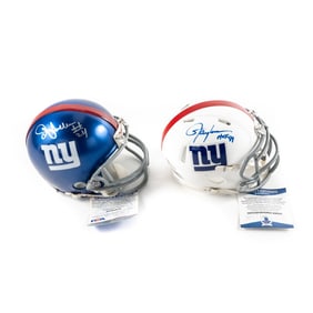 L.T. & OJ Anderson Autographed Mini Helmets w COA