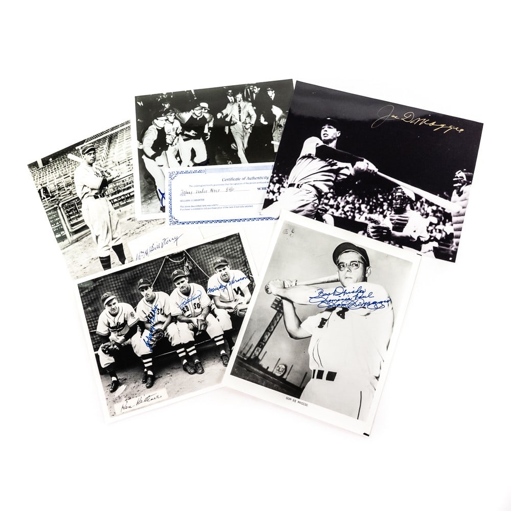 Joe & Dom DiMaggio Terry & More Autographed Photos (1 of 20)