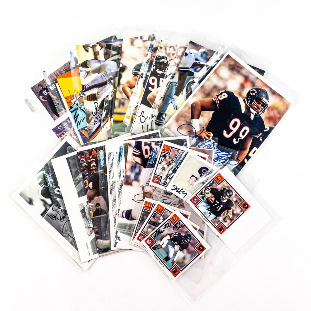 Collection of Chicago Bears Signed Photos & More (1 of 9)