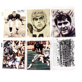 1963 Bears Team Signed & Walter Payton Auto Photos