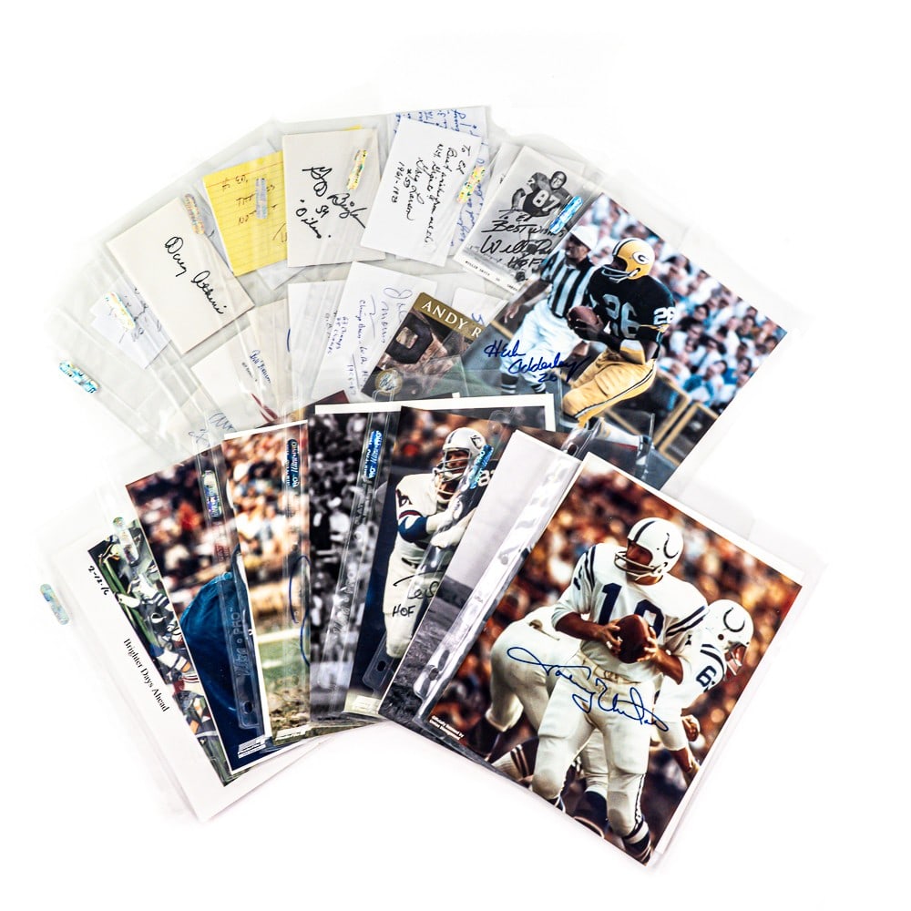 Joe Namath Johnny Unitas Bubba Smith Signed Photos (1 of 9)