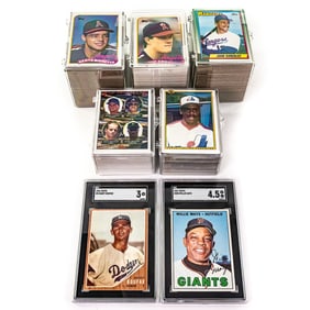 '62 Topps Koufax SGC 3 '67 Topps Mays SGC 4.5 More