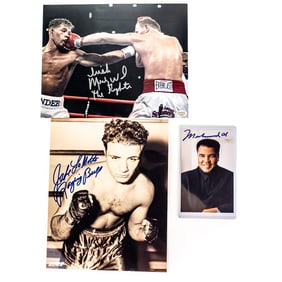 Mohammed Ali Jake LaMotta Mickey Ward Signed Photo