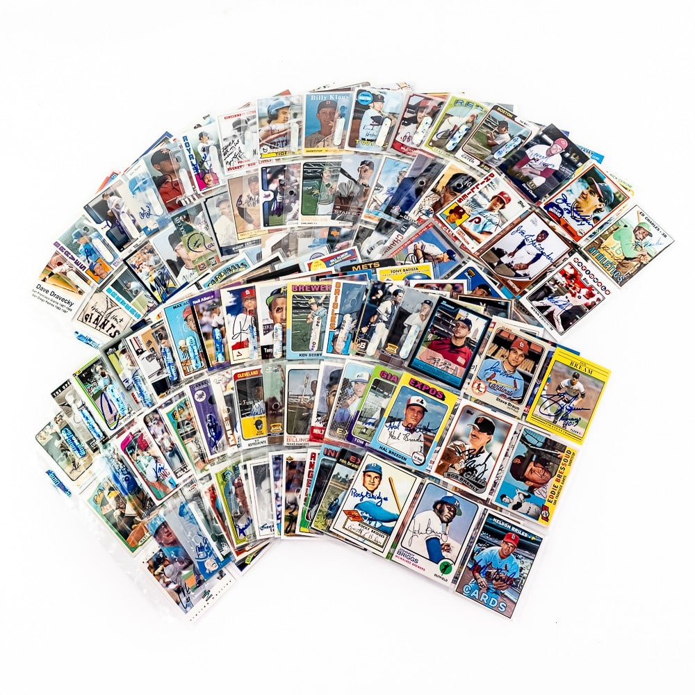 (252)Assorted Autographed Baseball Card Collection (1 of 15)