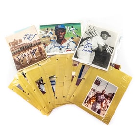Collection of Ernie Banks Autographed Photos