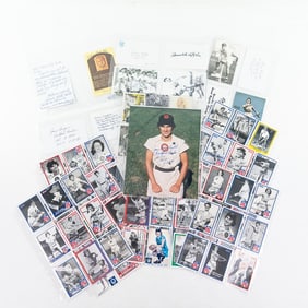 Assorted Autographed Rockford Peaches & GPBL Cards