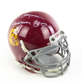 O.J. Simpson Autographed USC Trojans Mini Helmet
