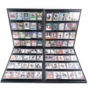 Collection of (4) "NFL" Sports Card Wall Displays