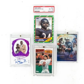 18 Flawless Tim Brown Auto HOF 8/10 W Payton PSA +