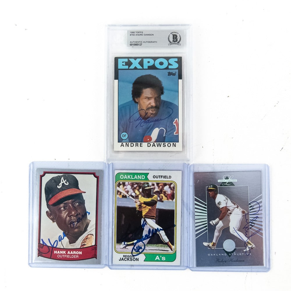 Aaron Jackson Henderson Dawson Autographed Cards (1 of 9)