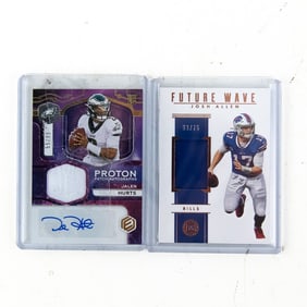 '20 Panini Elements J. HURTS & '19 J. Allen Patch+