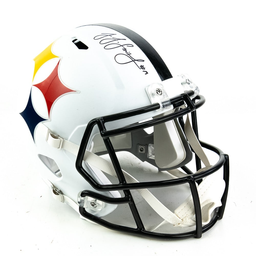 JuJu Smith Schuster AUTOGRAPHED Steelers Helmet (1 of 7)