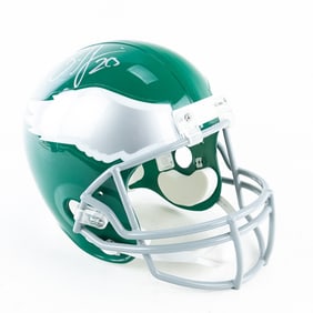 Brian Dawkins #20 Autographed Eagles Helmet w JSA