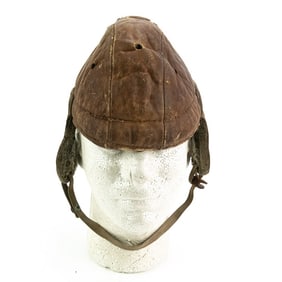 1920s Rawlings Leather Football Helmet