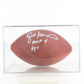 Brett Favre MVP 4 95' Autographed Wilson Football