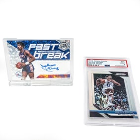 2019 Panini Mosaic Fast Break Julius Erving Auto