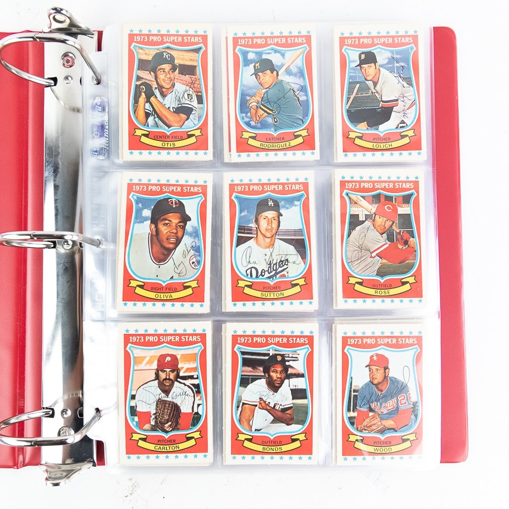 1973 & 1974 Kellogg's Pro Super Star Complete Sets: Collection showcases 1973 Kellogg's Pro Super Stars #1-#54 Complete Set; (Kaline, Santo, Seaver, Brock, Morgan, Billy Williams Palmer and more) EX +/- overall condition ALONG WITH 1974 Kellogg's Pro S