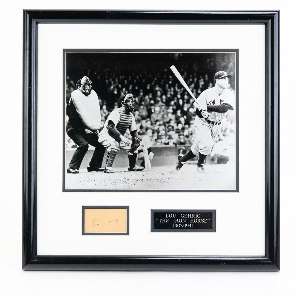 Lou Gehrig 1903-1941 Autographed Framed Collage (1 of 8)