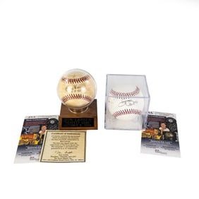 Don Larsen & Jim Palmer Autographed Baseballs