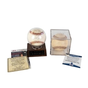 Cal Ripken Jr & Billy Thompson Autographed Balls