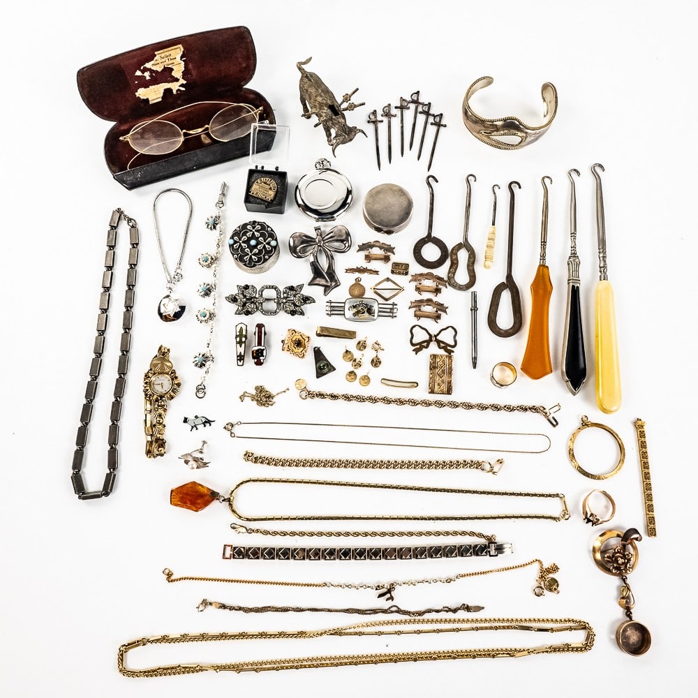 Eclectic Collection of Gold Filled Plated Jewelry+ (1 of 19)