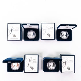 2014 thru 2017 American Eagle Proof Silver Dollars