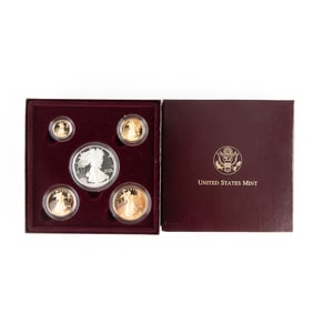 1995-W American Gold Proof 5-Coin Key Set