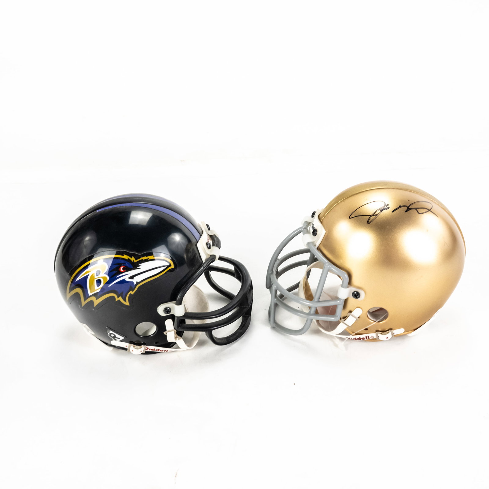 Joe Montana & Jamal Lewis Autographed Mini Helmets (1 of 11)