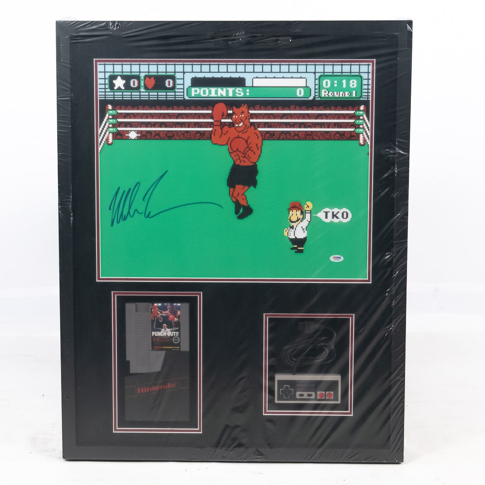Mike Tyson Autographed PUNCH OUT Framed Display (1 of 7)