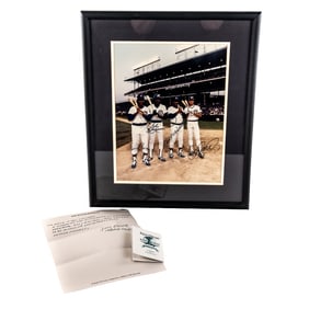 Banks Dawson Sandberg Williams Autographed Photo