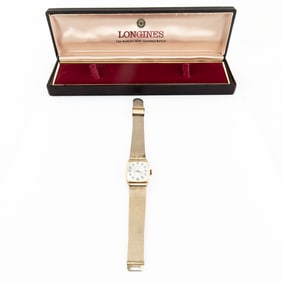 Vintage Longines Diamond 14k Gold Mens Watch