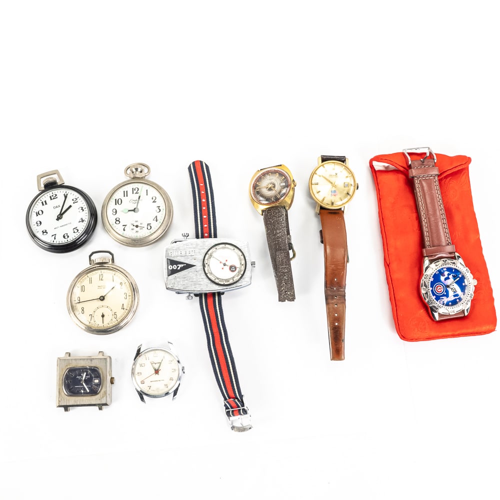 Vintage Gilbert 007 Belt Buckle Wrist Watch & More (1 of 10)