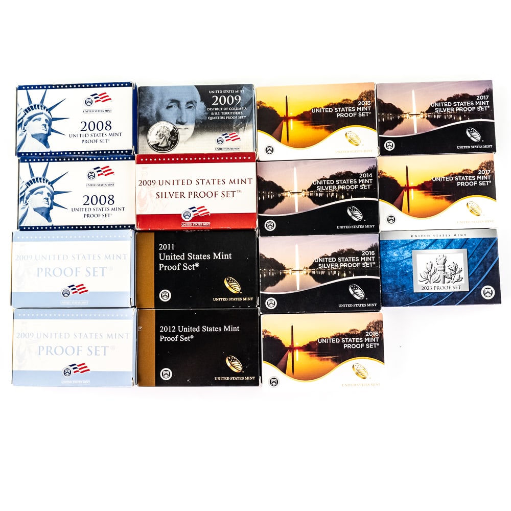 '09 '16 & '17 Proof & Silver Proof Sets wOGP &More (1 of 8)