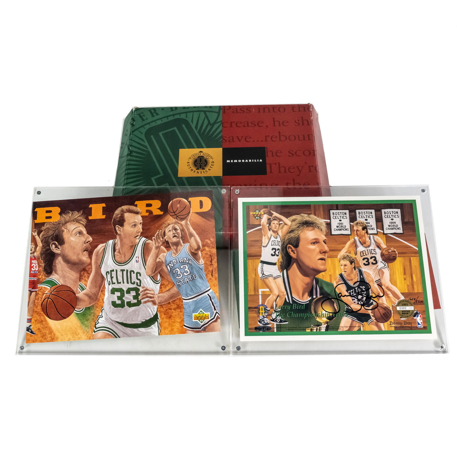 92-93 Upper Deck Larry Bird Autographed Art Card++ (1 of 9)