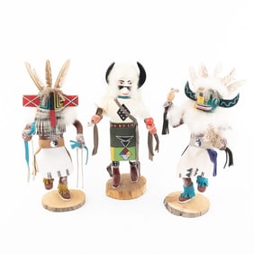 Signed Hopi Kachina Dolls (3)