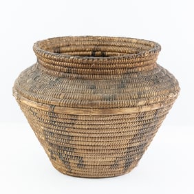 1920s Pima Olla Coil Basket