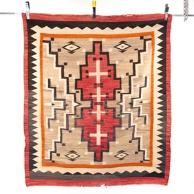 Native American Southwestern Pueblo Weaving Rug