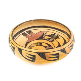 1971 Hopi Pottery Bowl By Rosetta Huma