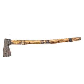 Cast Iron Tomahawk w/Replaced Handle