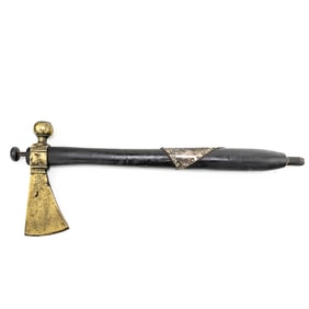 Pipe w/Brass Tomahawk Head 1860s