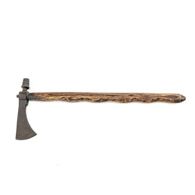 N Plains Pipe w/Cast Iron Tomahawk Head-1830s