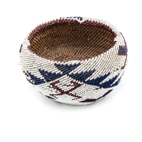 1940s Paiute Beaded Basket