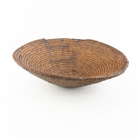 1890s Apache Basket w/Horses