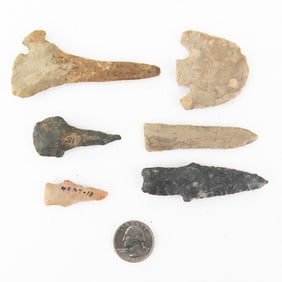 Native American Paleo/Archaic Points(6)