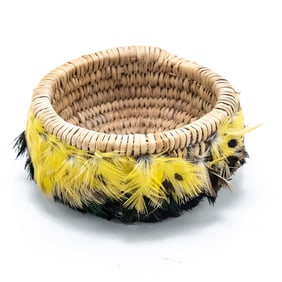 Pomo Feathered Gift Basket