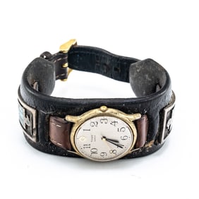 Zuni Watch Band-Silver, Turquoise Thunderbird