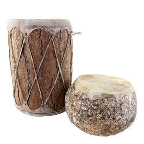 2 Native American Drums Contemporary
