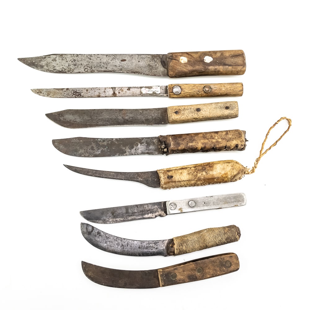 19th C Butchering Knives x8 Incl. J Wilson Knife (1 of 12)